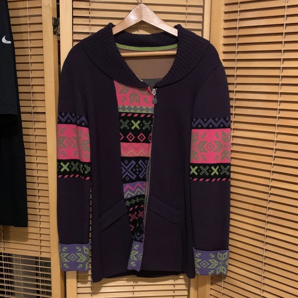 Colorful Patterned Women's Cardigan